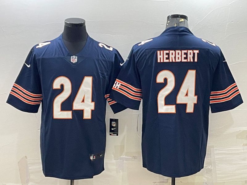 Men Chicago Bears #24 Herbert Blue 2022 Nike Limited Vapor Untouchable NFL Jersey